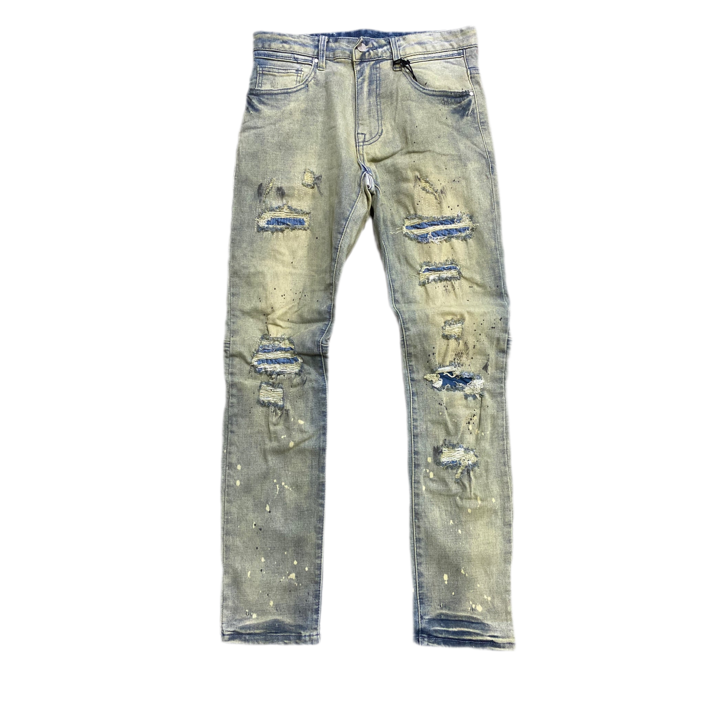 First Row Slim Denim (Medium Stone)