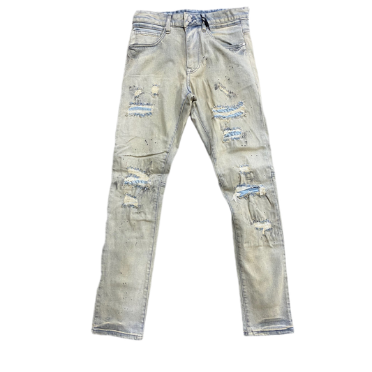 First Row Slim Denim (Light Stone)