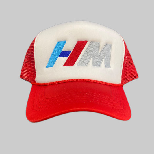 HeshMob “BMW” trucker hat. (Red)