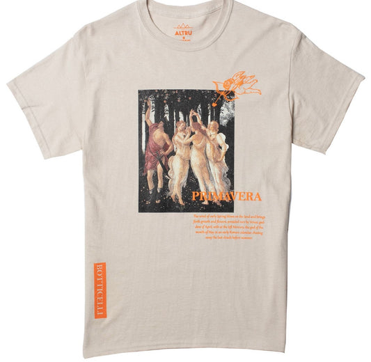 Altru "Primavera Botticelli" Graphic Tee (Tan sand)