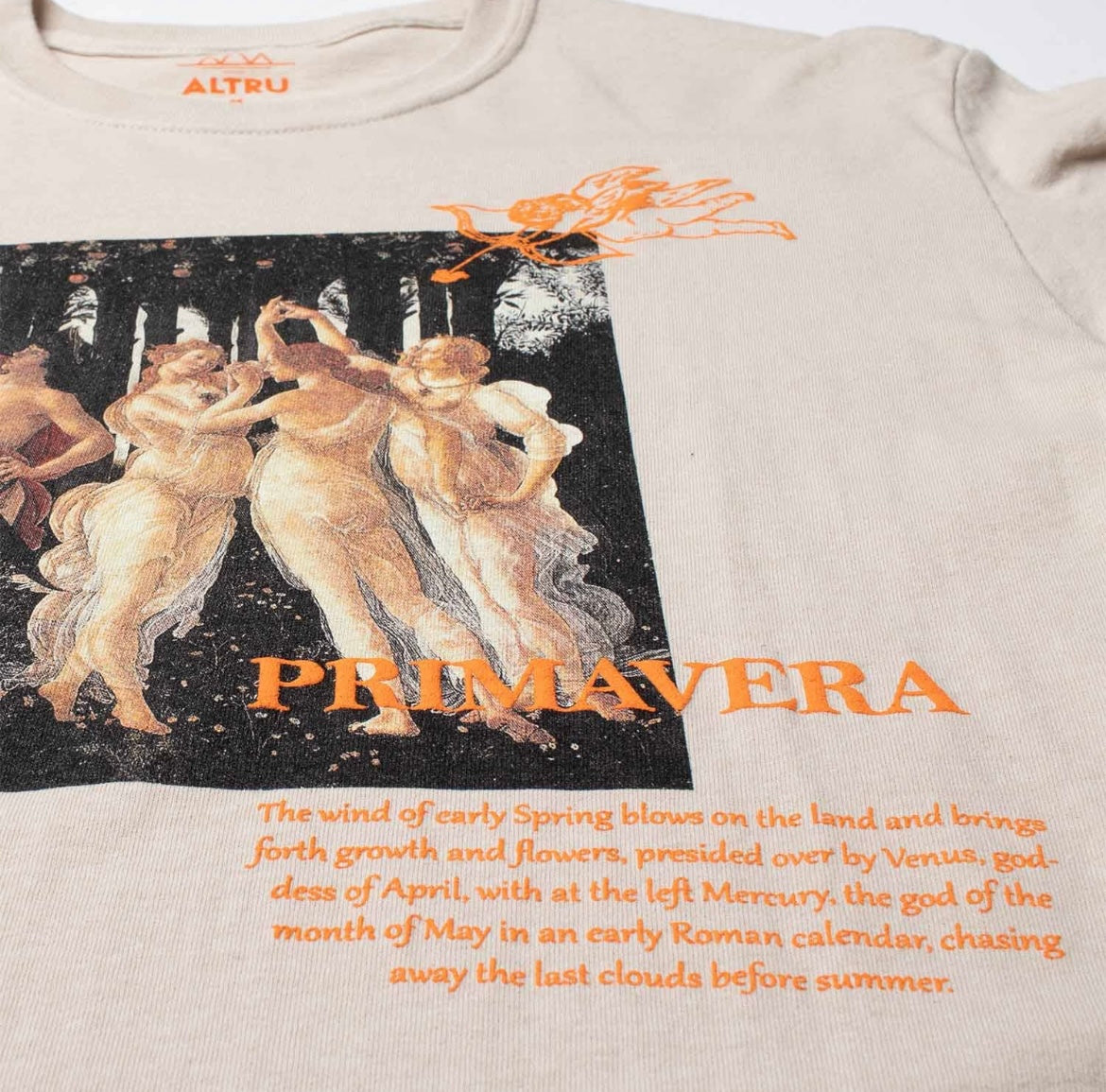 Altru "Primavera Botticelli" Graphic Tee (Tan sand)