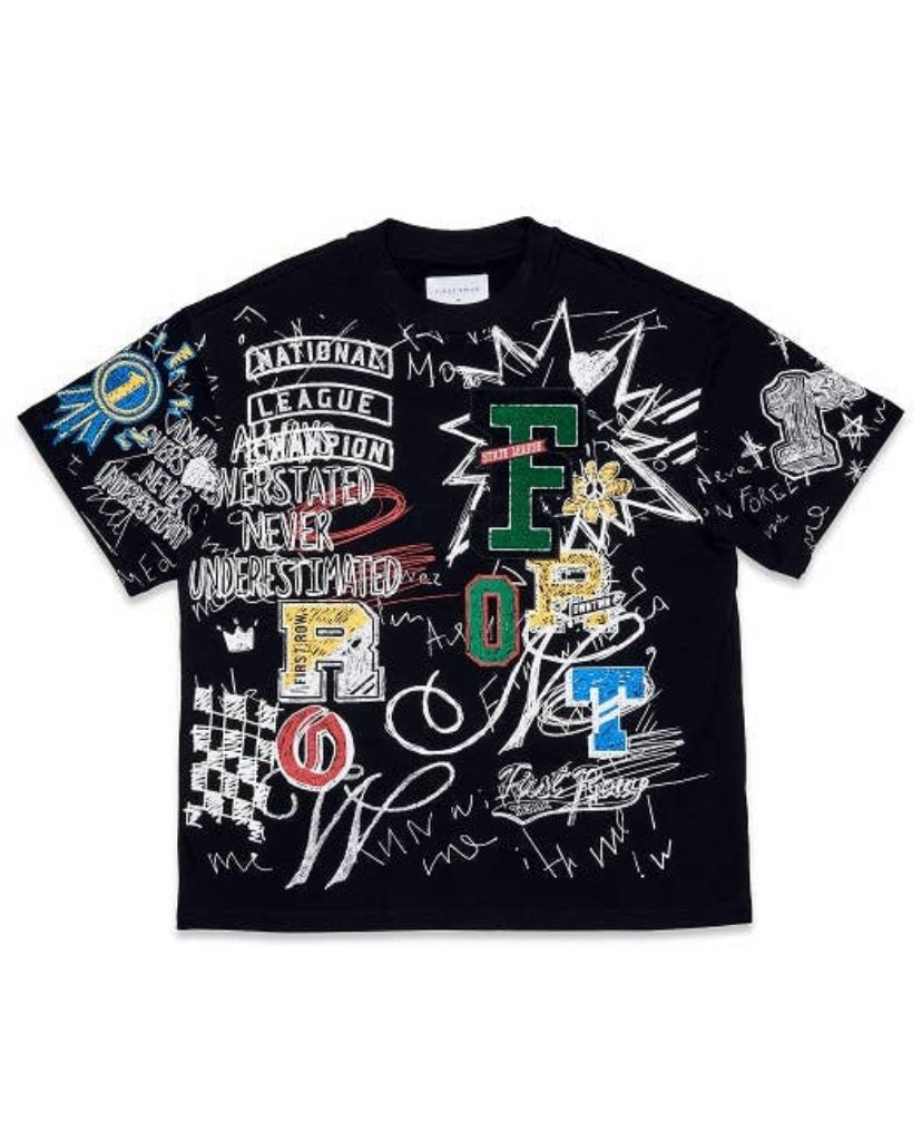 All Over Doodling Tee (Black)