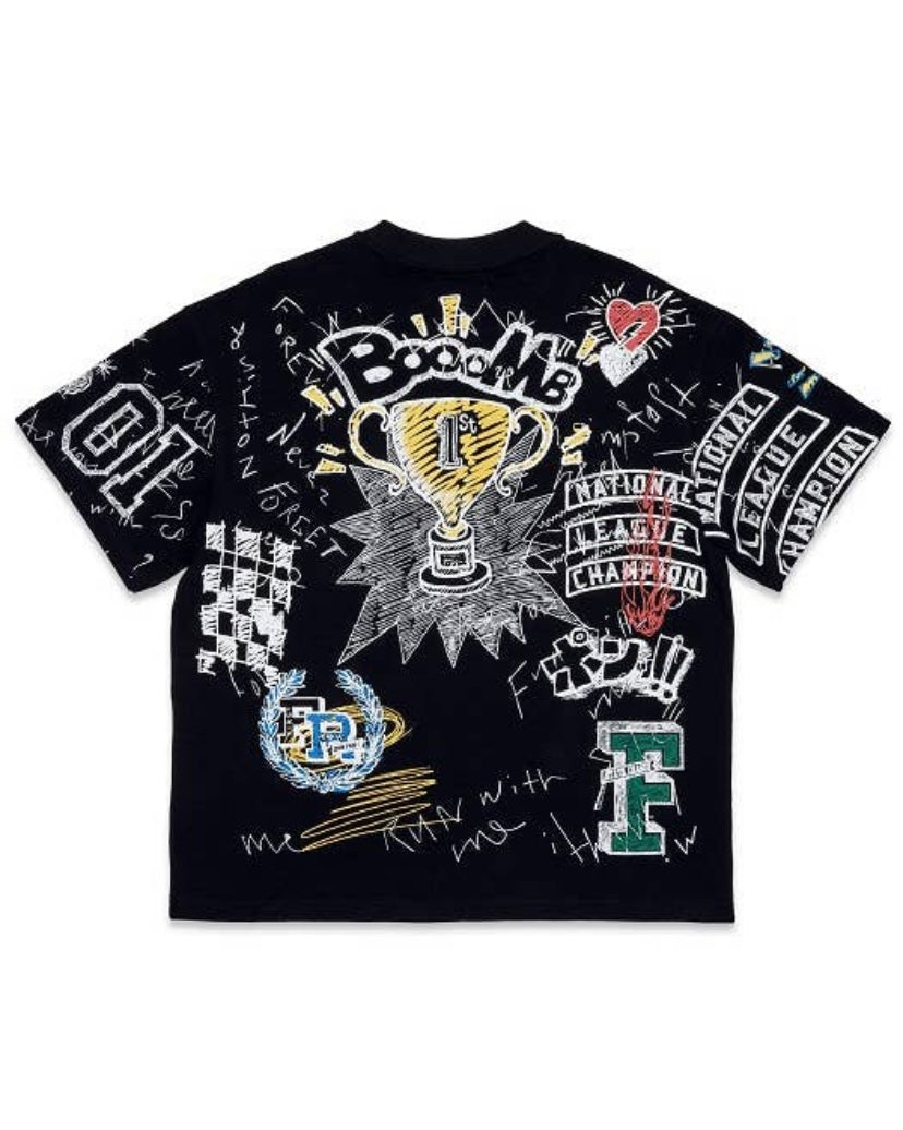 All Over Doodling Tee (Black)