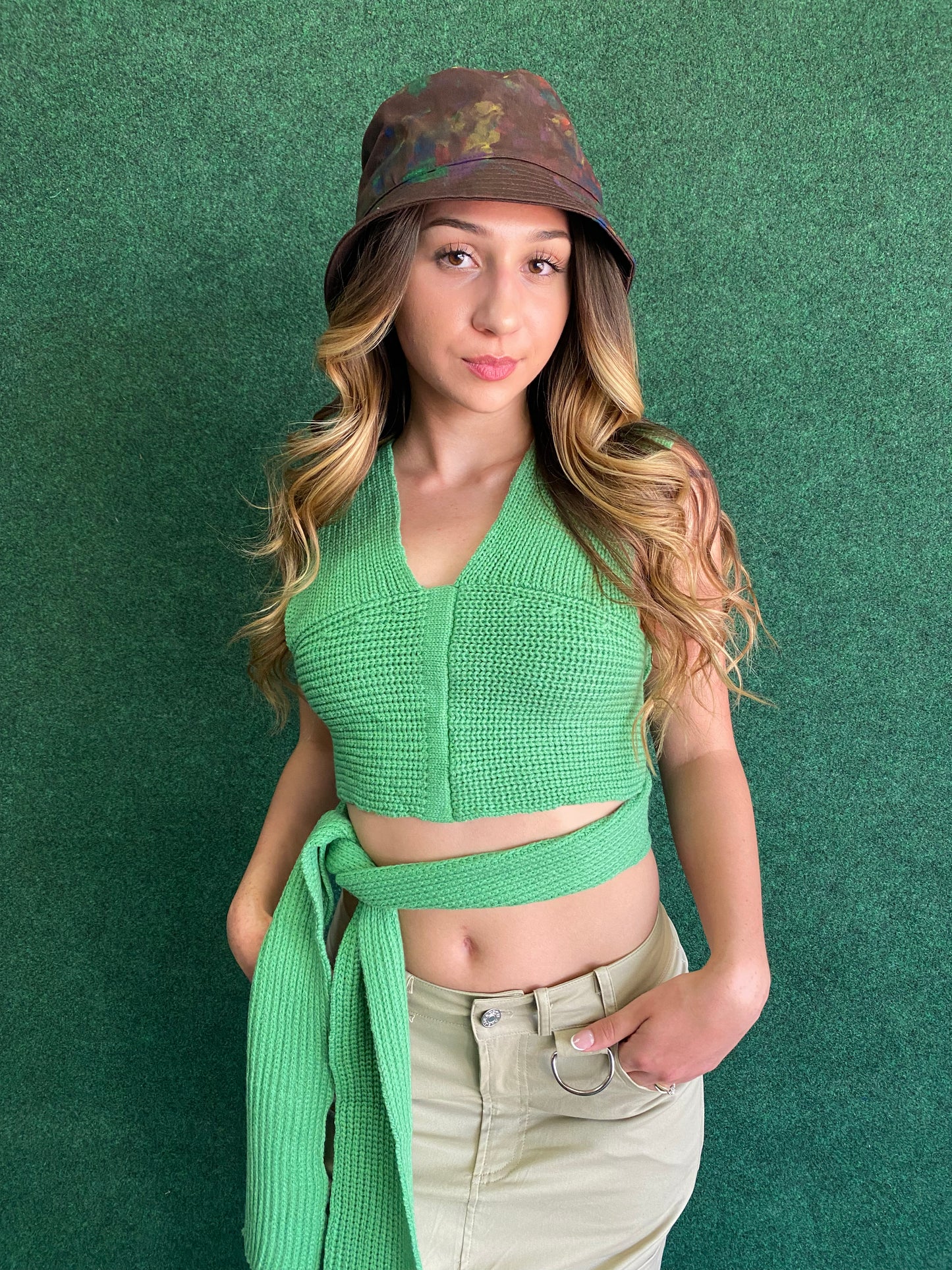 Crochet Top (Green)