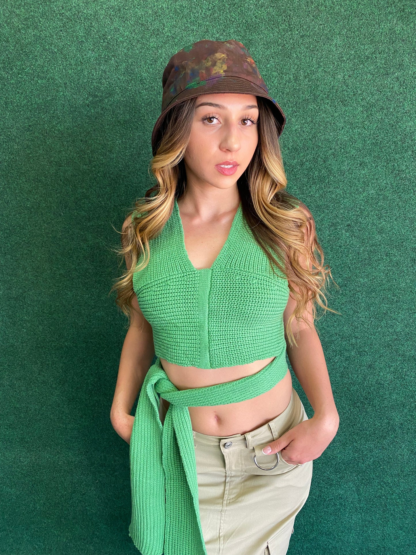 Crochet Top (Green)